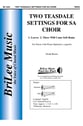 Two Teasdale Settings for SA Choir SA choral sheet music cover